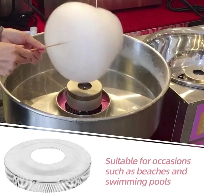 Commercial Cotton Candy Machine Cover Stainless Steel Mesh Sugar Dispenser 10.2cm - Image 3